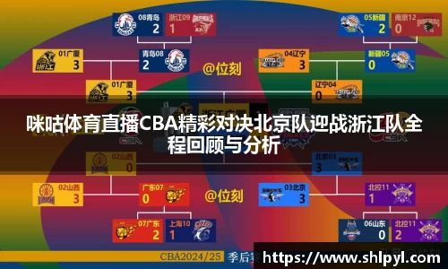 咪咕体育直播CBA精彩对决北京队迎战浙江队全程回顾与分析